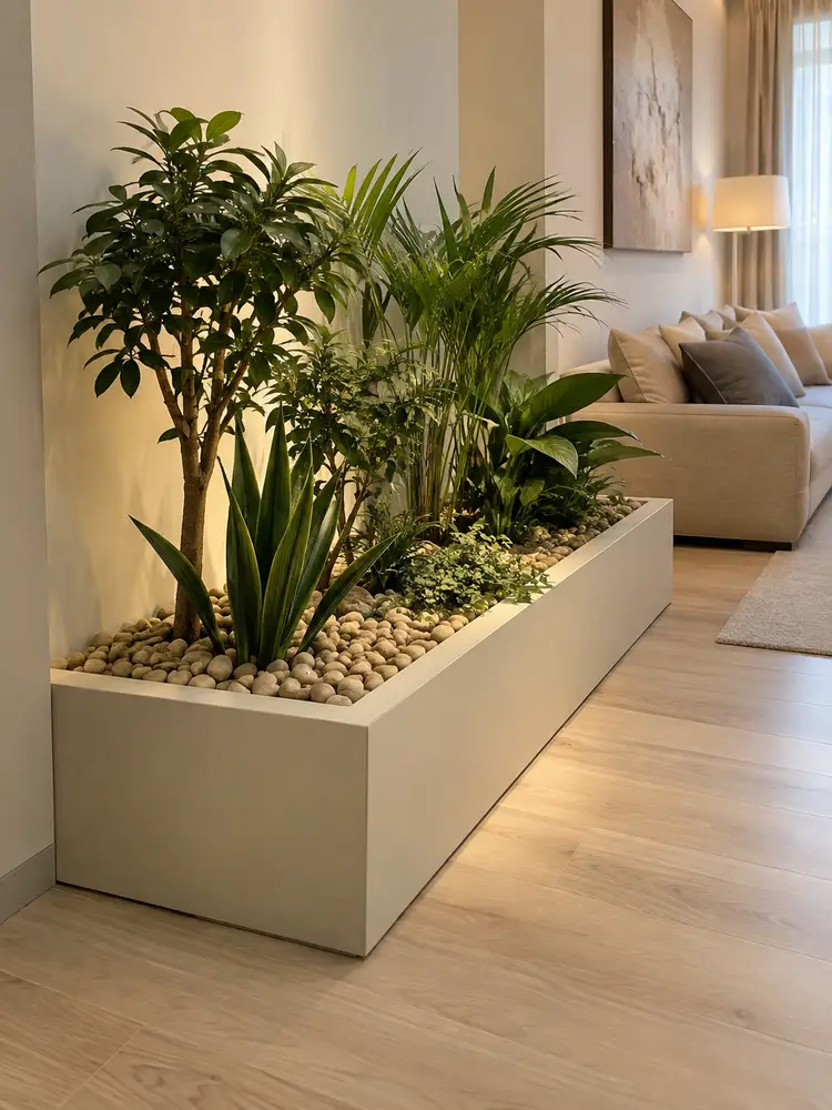46 Beautiful Indoor Pebble Garden Ideas for Modern Homes - image 37