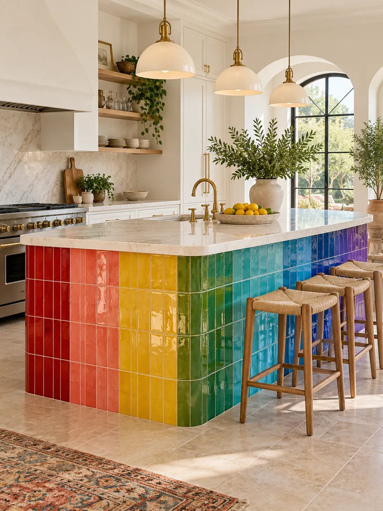45 Colorful Kitchen Island Ideas That Bring Personality Into Your Home - image 39