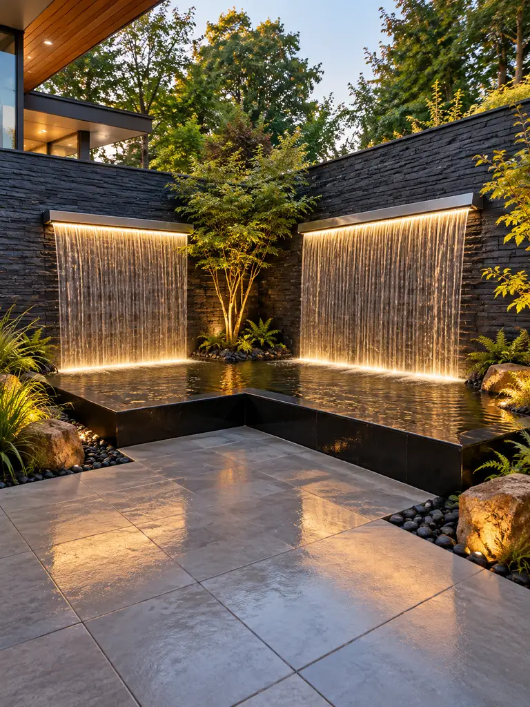 45 Beautiful Outdoor Waterfall Fountain Ideas for Gardens and Patios - image 39