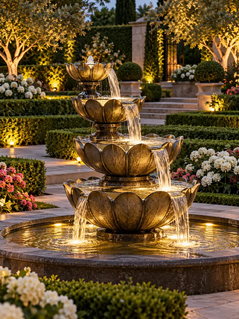 45 Beautiful Outdoor Waterfall Fountain Ideas for Gardens and Patios - image 40