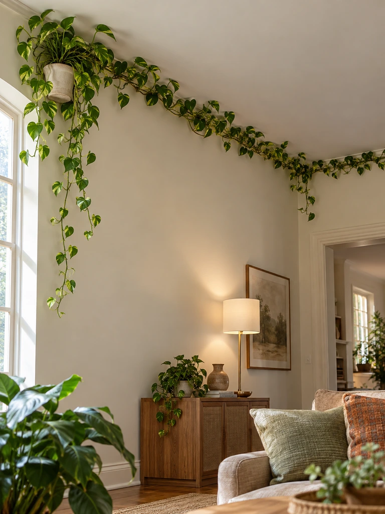 45 Creative Pothos Wall Decor Ideas for Indoor Spaces - image 40