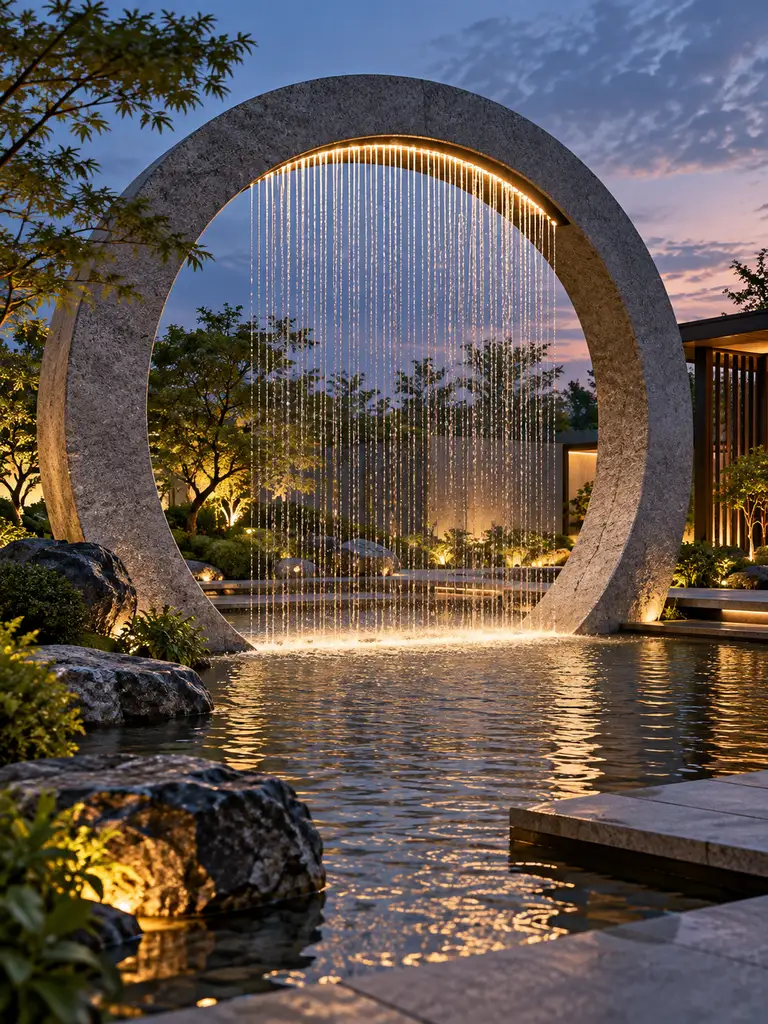 45 Beautiful Outdoor Waterfall Fountain Ideas for Gardens and Patios - image 42