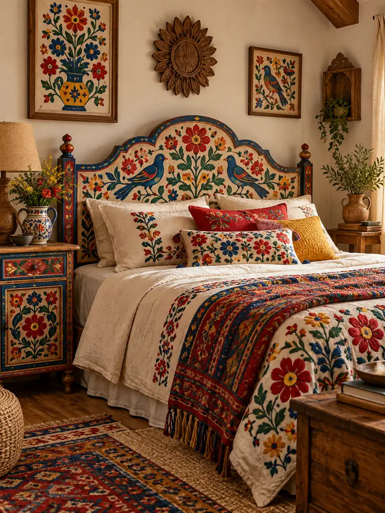 45 Boho Colorful Bedroom Ideas for a Vibrant Cozy Space - image 43