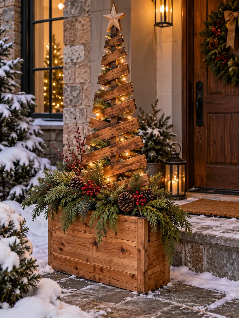 23 Easy DIY Outdoor Wooden Christmas Decor Ideas for a Festive Yard - image 43