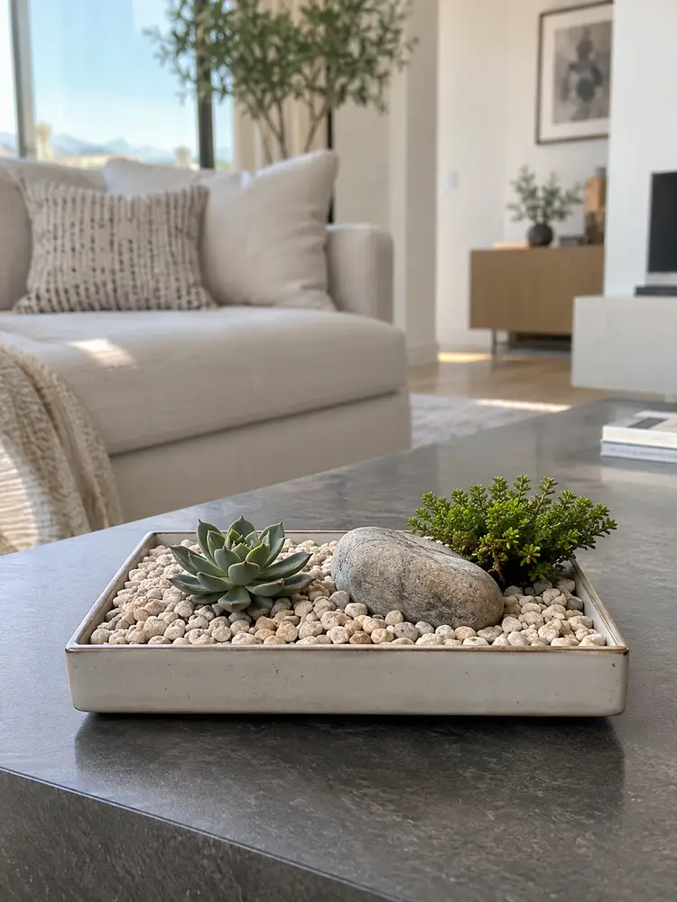 46 Beautiful Indoor Pebble Garden Ideas for Modern Homes - image 43