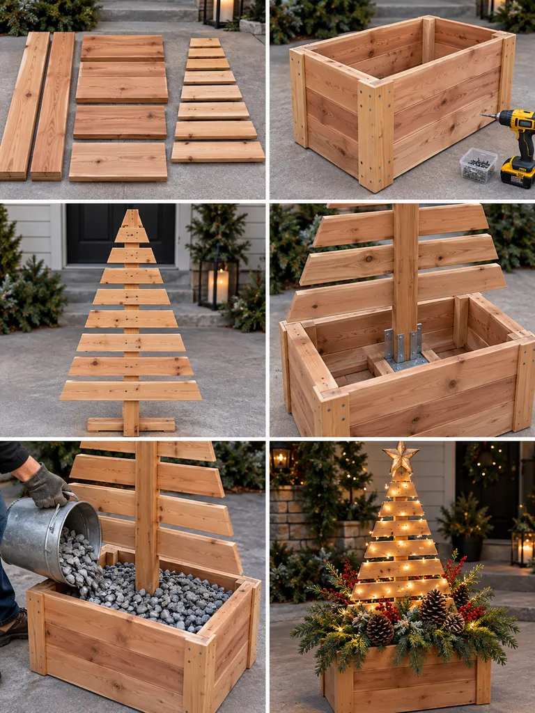 23 Easy DIY Outdoor Wooden Christmas Decor Ideas for a Festive Yard - image 44