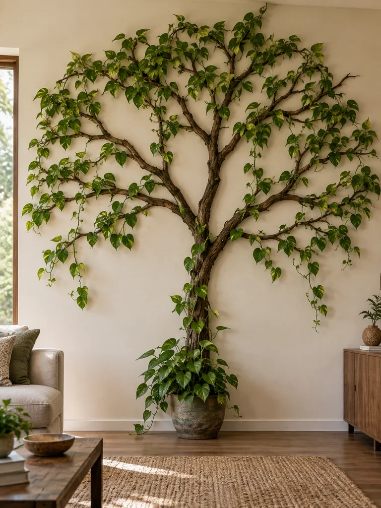 45 Creative Pothos Wall Decor Ideas for Indoor Spaces - image 44