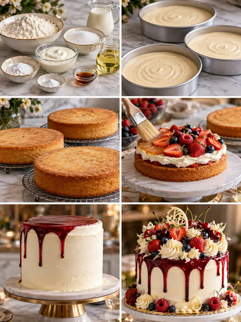 23 Eggless Fresh Fruit Cake Ideas for Birthdays and Special Occasions - image 46