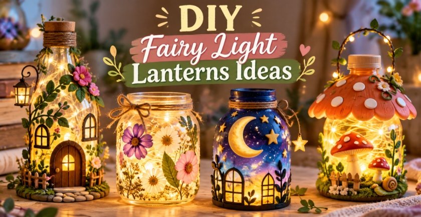 DIY Fairy Light Lanterns Ideas