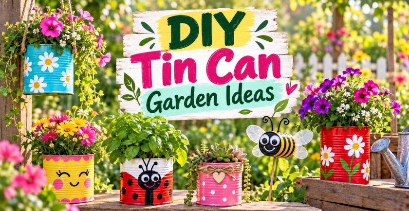 DIY Tin Can Garden Ideas