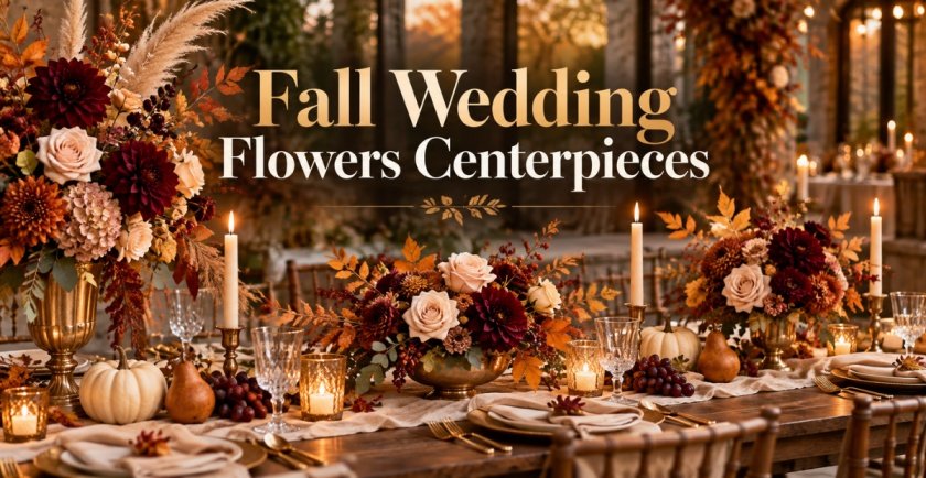 Fall Wedding Flowers Centerpieces