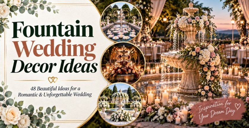 Fountain Wedding Decor Ideas