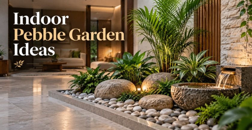 Indoor Pebble Garden Ideas