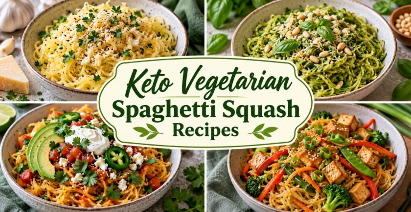 Keto Vegetarian Spaghetti Squash Recipes