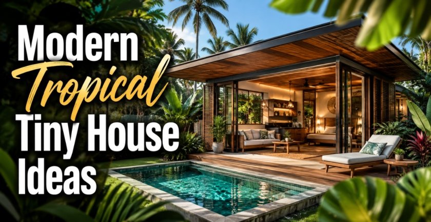 Modern Tropical Tiny House Ideas