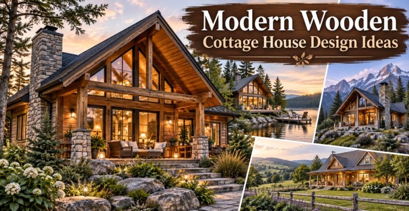 Modern Wooden Cottage House Design Ideas