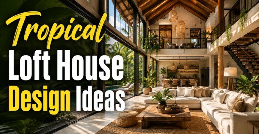 Tropical Loft House Design Ideas