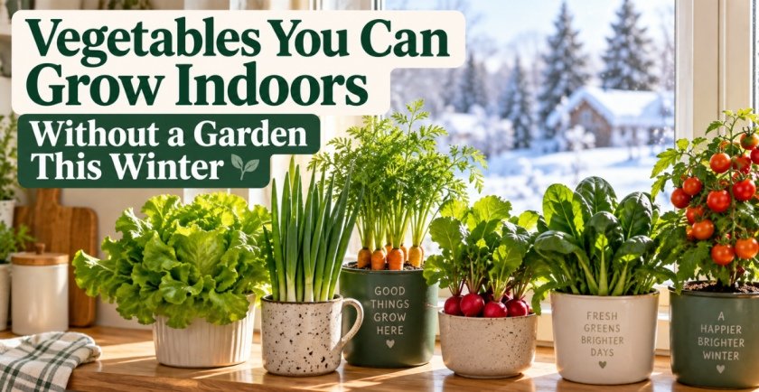 Vegetables You Can Grow Indoors Without a Garden This Winter