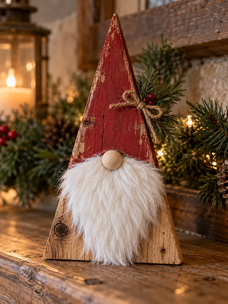 23 Creative DIY Wooden Christmas Gnomes for Festive Holiday Decorating - image 01