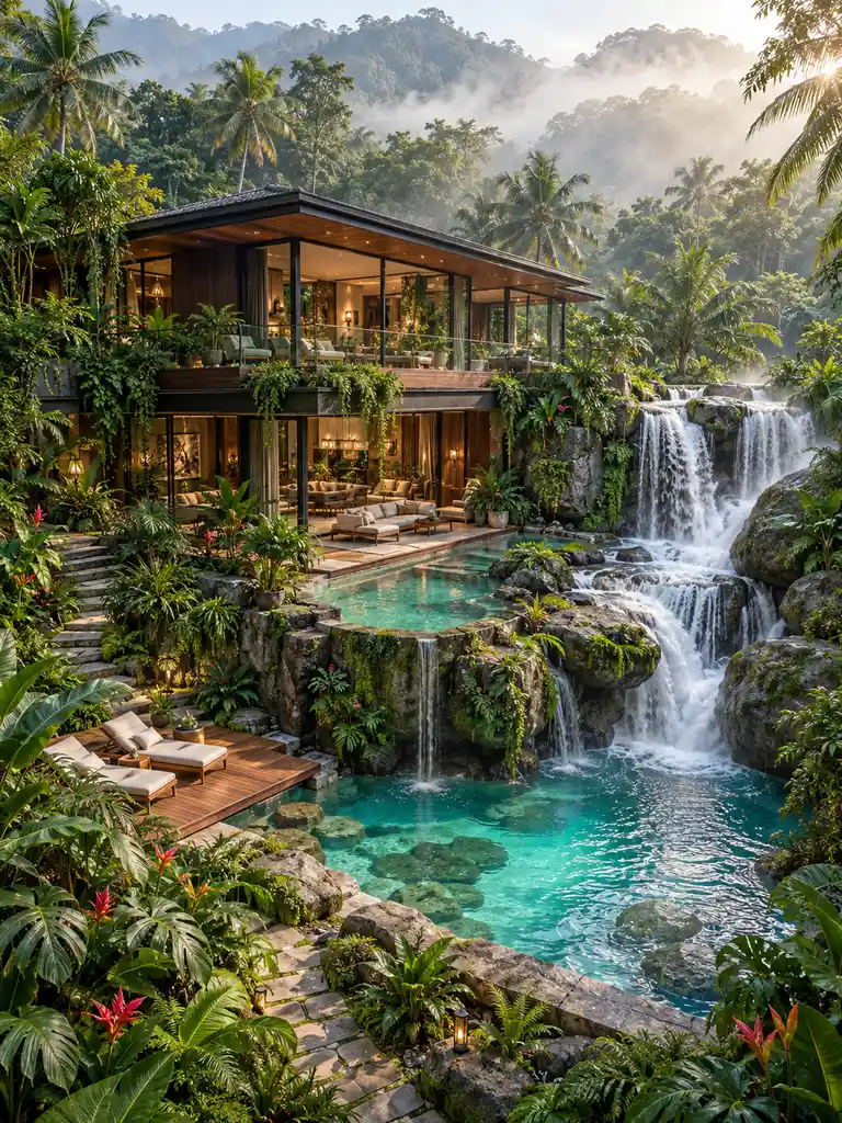45 Incredible Waterfall Villa Design Ideas That Redefine Luxury Living - image 01