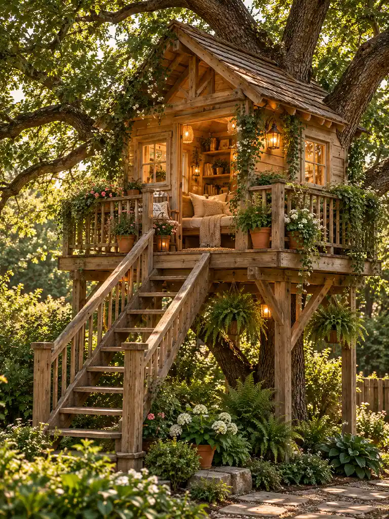 45 Small and Luxury Tree House Ideas for Every Backyard Style - image 01