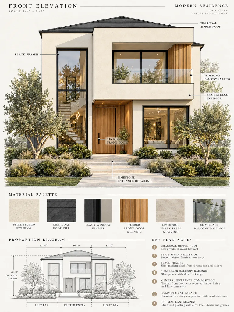 23 Architect-Inspired Facade House Design Ideas for Dream Homes - image 02