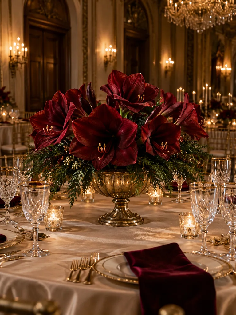 Stunning December Wedding Centerpieces for Round Tables - image 02