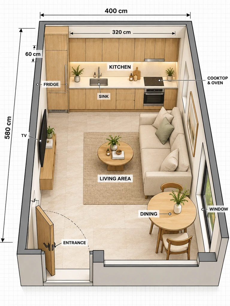 23 Clever Small Open Plan Kitchen Living Room Layout Ideas You’ll Love - image 02