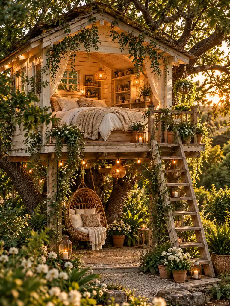 45 Small and Luxury Tree House Ideas for Every Backyard Style - image 02
