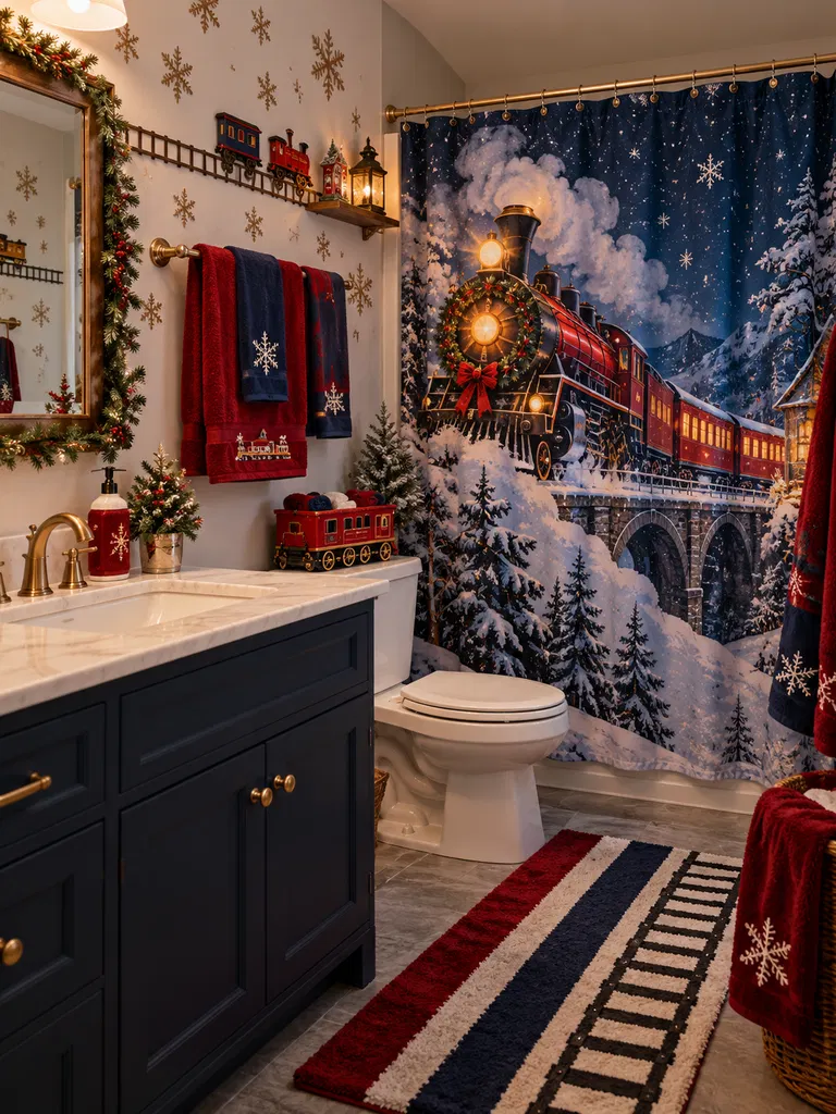 45 Whimsical Christmas Bathroom Decor Ideas for Kids to Try This Holiday Season - image 02