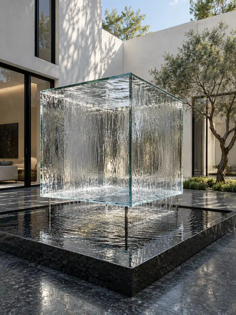 45 Inner Courtyard Design With Fountain Ideas for a Beautiful and Peaceful Home - image 02