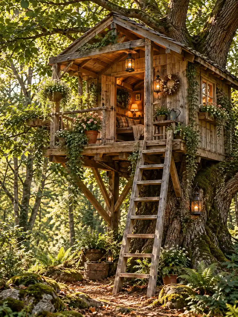 45 Small and Luxury Tree House Ideas for Every Backyard Style - image 03