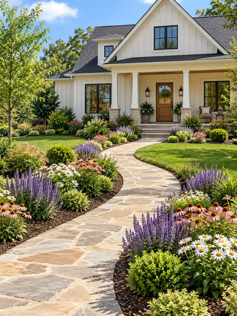 23 Front Yard Landscape Design Ideas That Make Any Home Look Beautiful - image 03