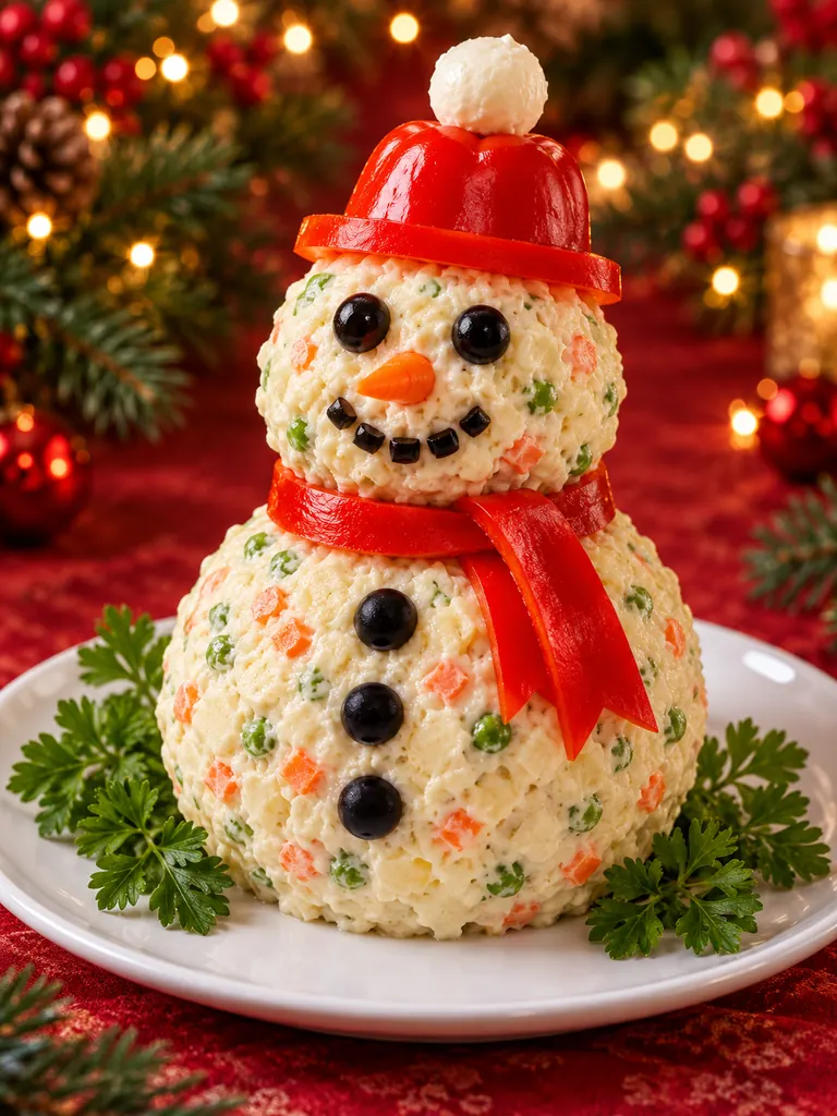 23 Festive Vegetarian Salad Cake Recipes for Christmas and Special Occasions - image 03