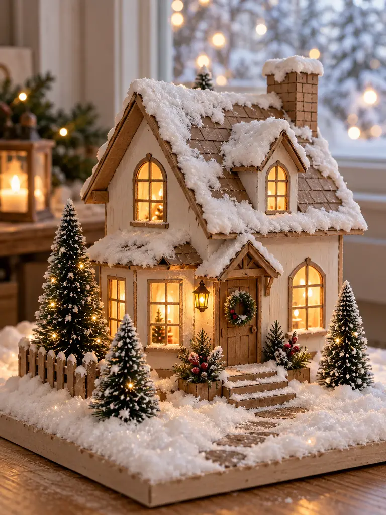 23 Easy DIY Christmas Village Houses Ideas for Festive Holiday Decor - image 03
