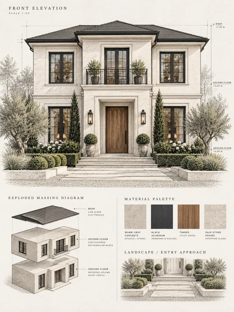 23 Architect-Inspired Facade House Design Ideas for Dream Homes - image 04