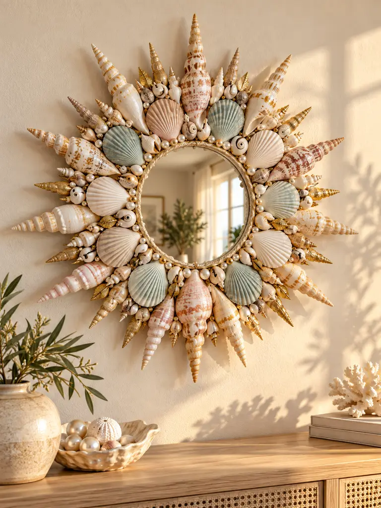 45 DIY Seashell Wall Art Ideas for Beautiful Coastal Home Decor - image 04