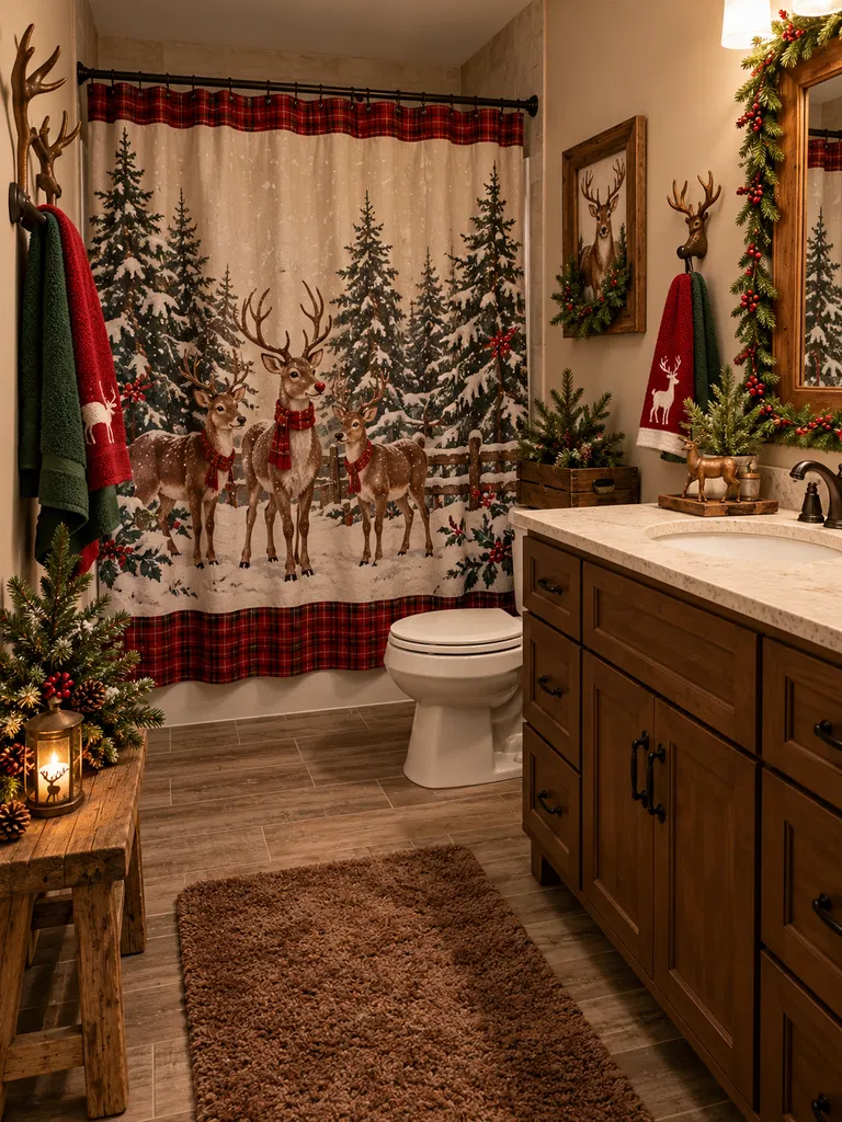 45 Whimsical Christmas Bathroom Decor Ideas for Kids to Try This Holiday Season - image 04