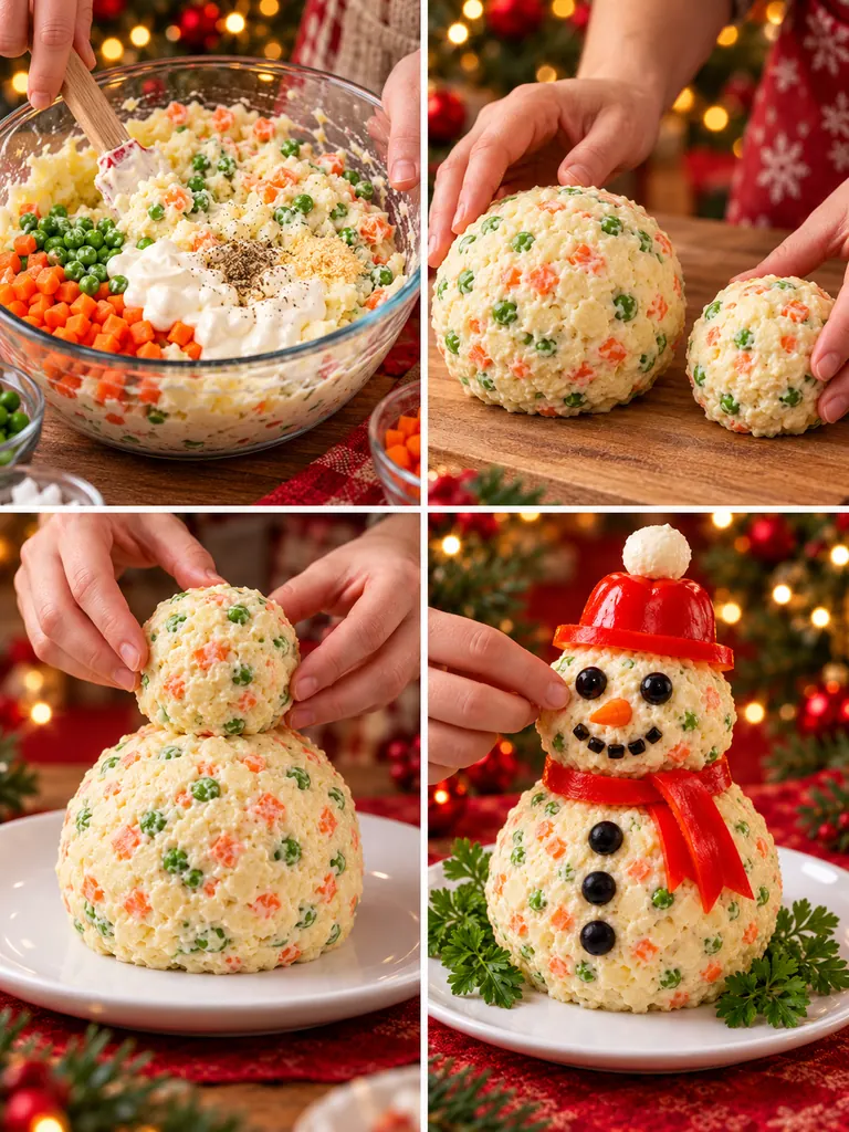 23 Festive Vegetarian Salad Cake Recipes for Christmas and Special Occasions - image 04