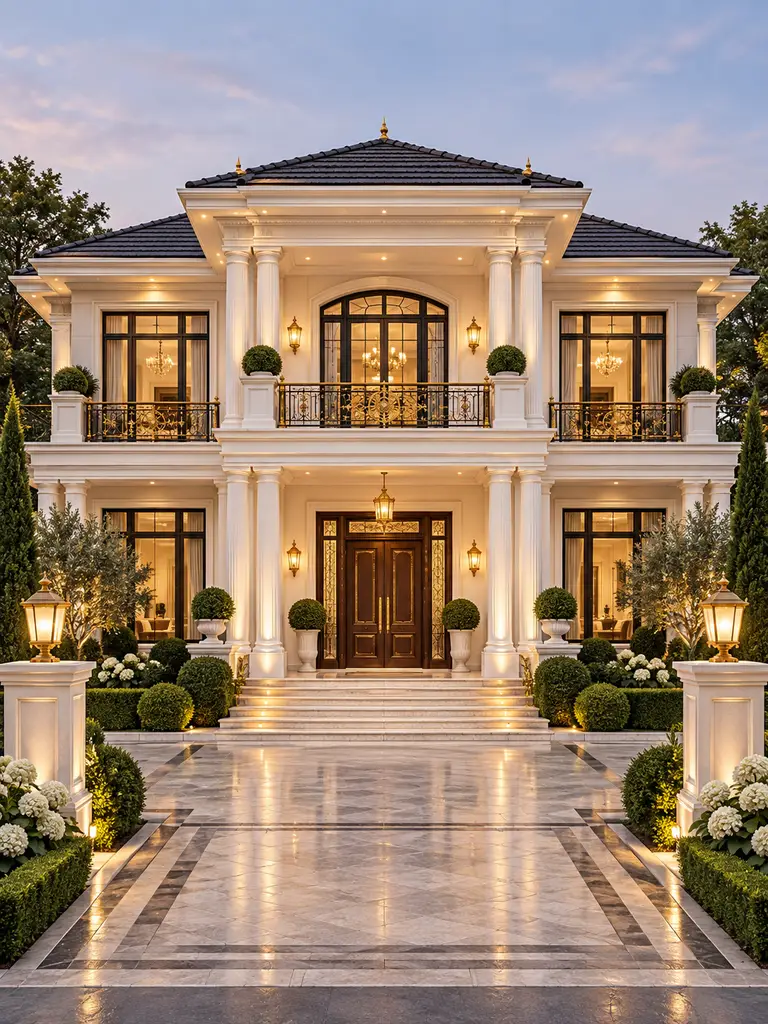23 Beautiful Classic Villa Design Ideas With Timeless Architectural Style - image 05
