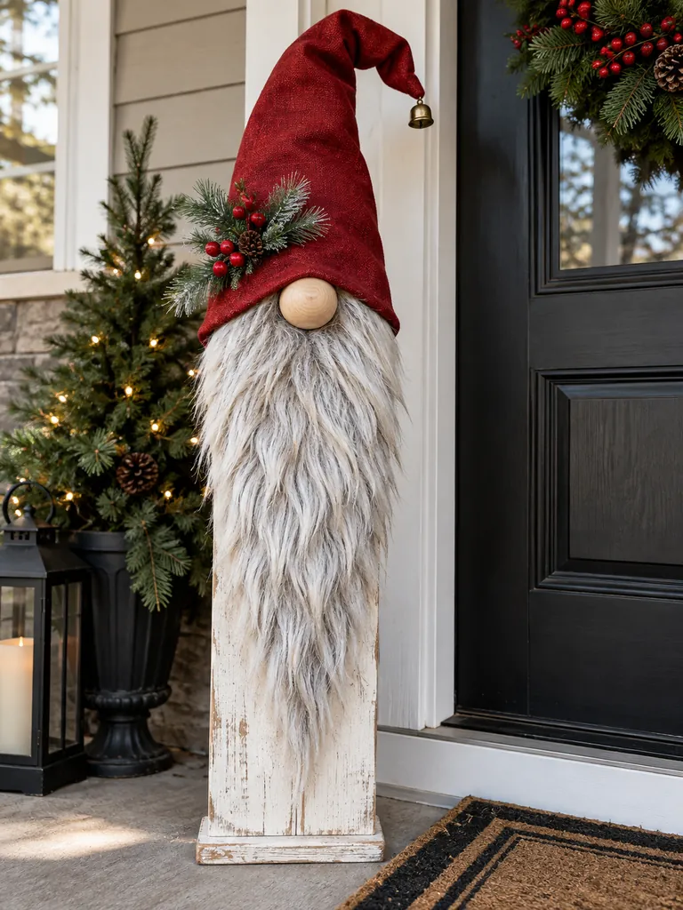 23 Creative DIY Wooden Christmas Gnomes for Festive Holiday Decorating - image 05