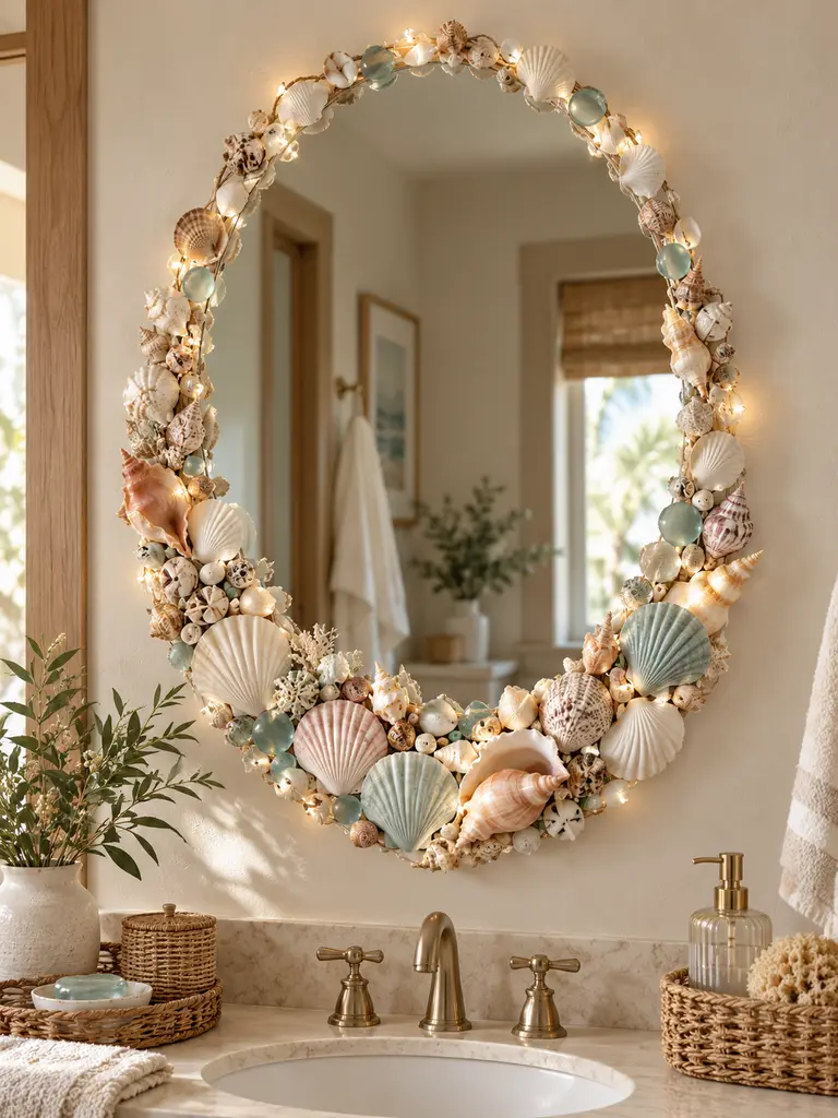 45 DIY Seashell Wall Art Ideas for Beautiful Coastal Home Decor - image 05