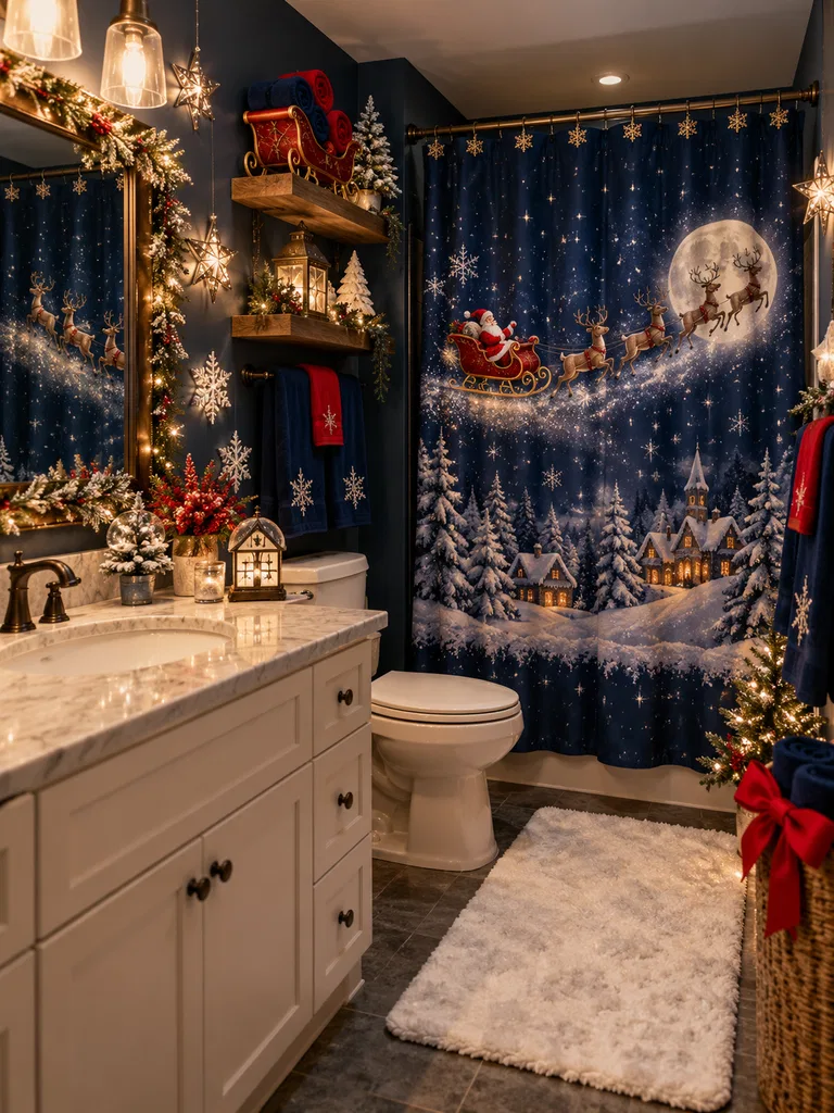 45 Whimsical Christmas Bathroom Decor Ideas for Kids to Try This Holiday Season - image 05