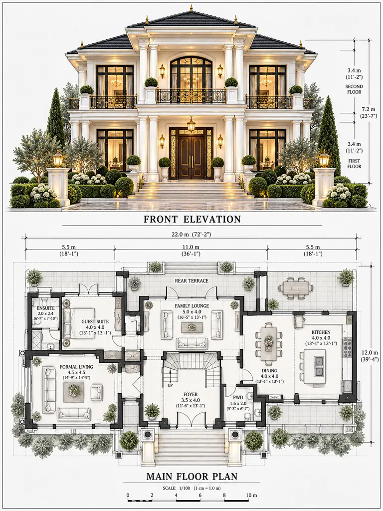 23 Beautiful Classic Villa Design Ideas With Timeless Architectural Style - image 06