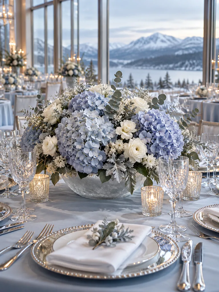 Stunning December Wedding Centerpieces for Round Tables - image 06