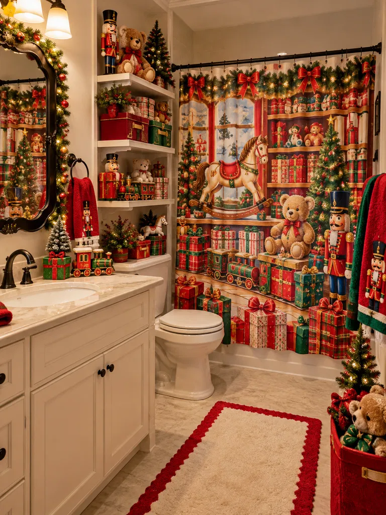 45 Whimsical Christmas Bathroom Decor Ideas for Kids to Try This Holiday Season - image 06