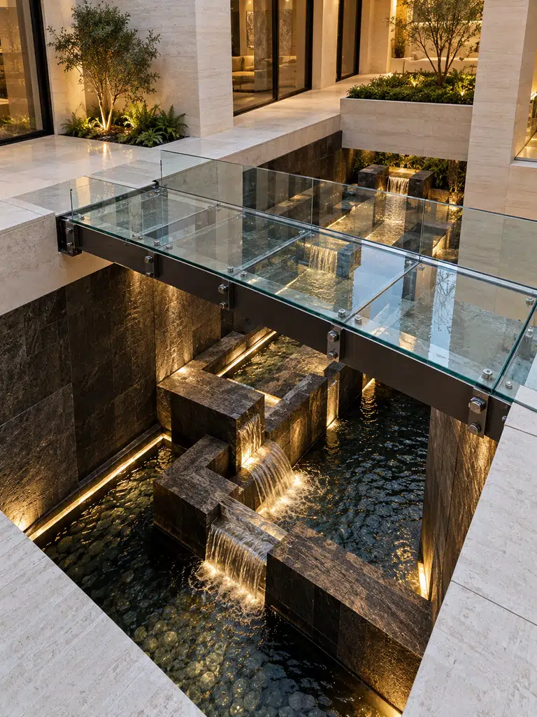45 Inner Courtyard Design With Fountain Ideas for a Beautiful and Peaceful Home - image 06