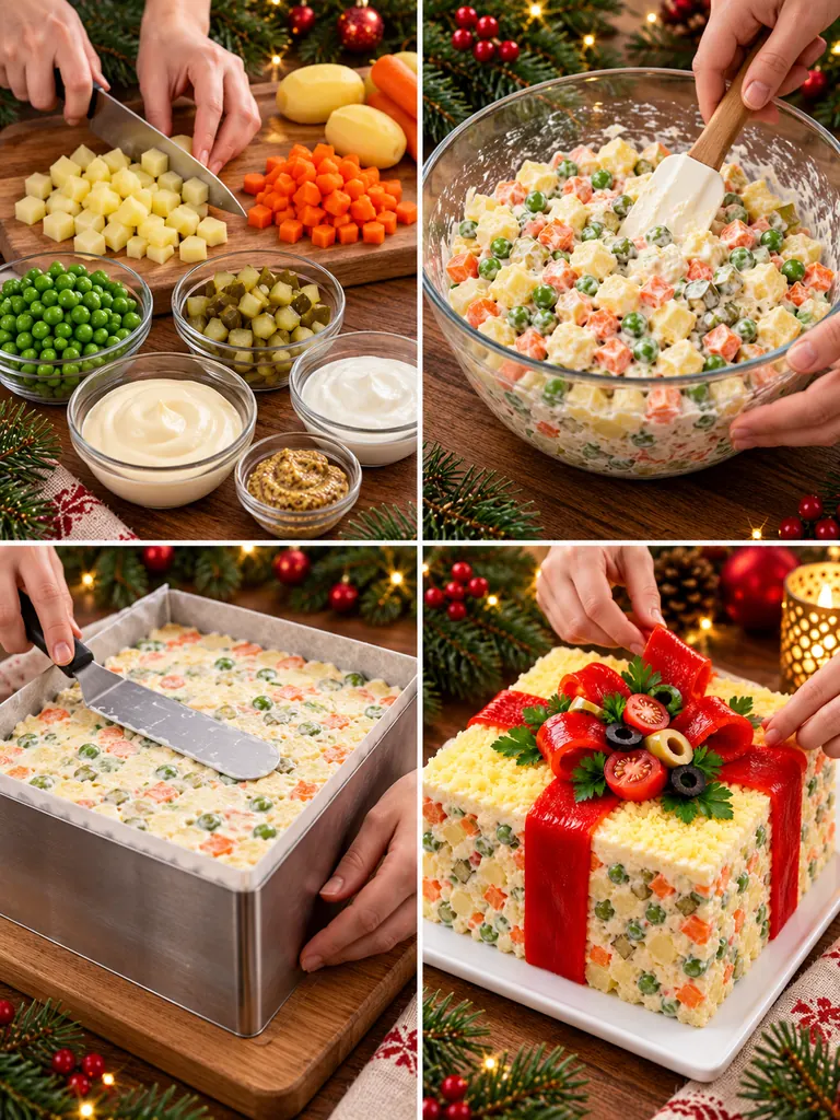 23 Festive Vegetarian Salad Cake Recipes for Christmas and Special Occasions - image 06