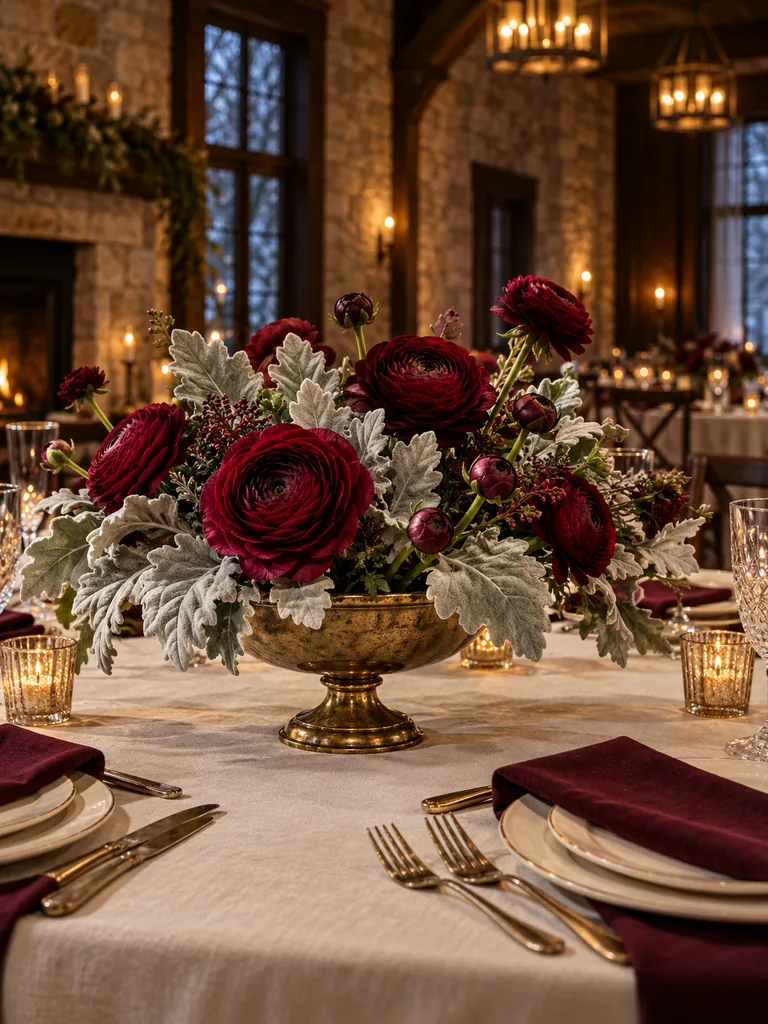 Stunning December Wedding Centerpieces for Round Tables - image 07
