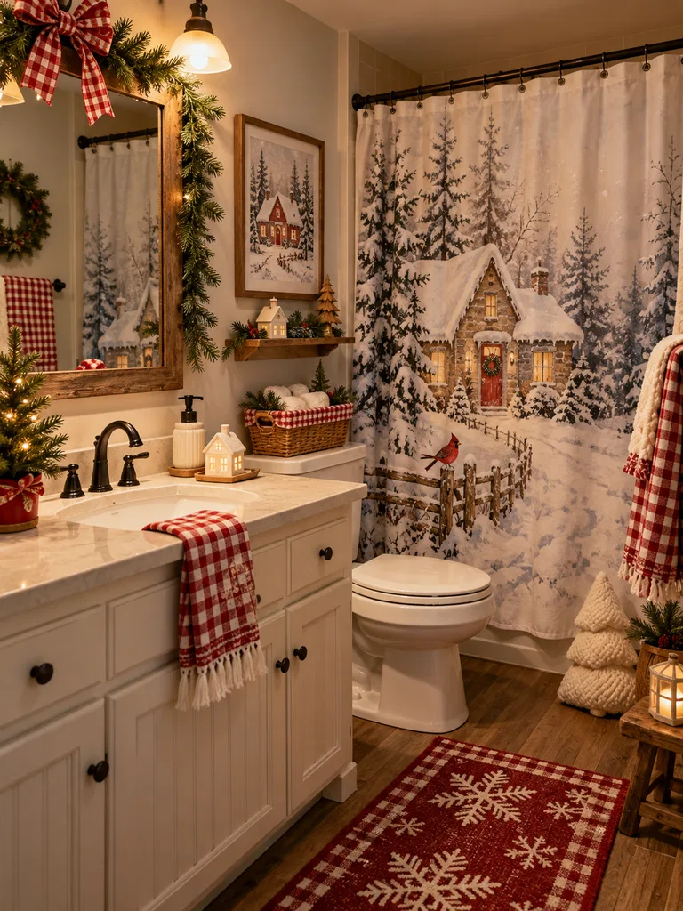 45 Whimsical Christmas Bathroom Decor Ideas for Kids to Try This Holiday Season - image 07